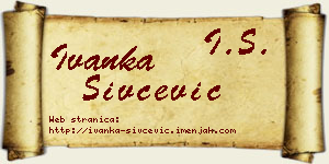 Ivanka Sivčević vizit kartica
